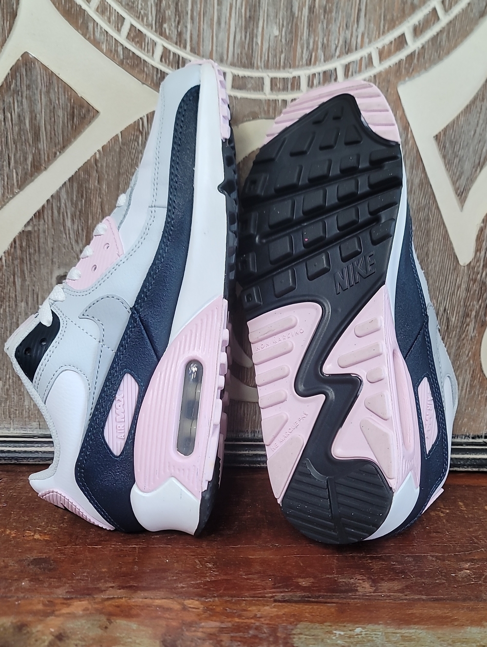 🔥 Nike Air Max 90 LTR "Pink Foam/Armory Navy" Wmns 7 Great Cond! Fast Shipping - Picture 3 of 16
